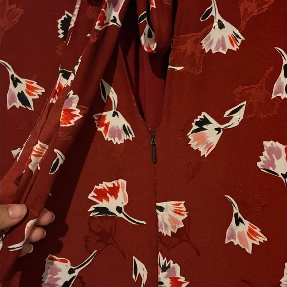 Rebecca Taylor Dress Paintbrush Floral Silk Blend Lined, Size 4 - Picture 16 of 16